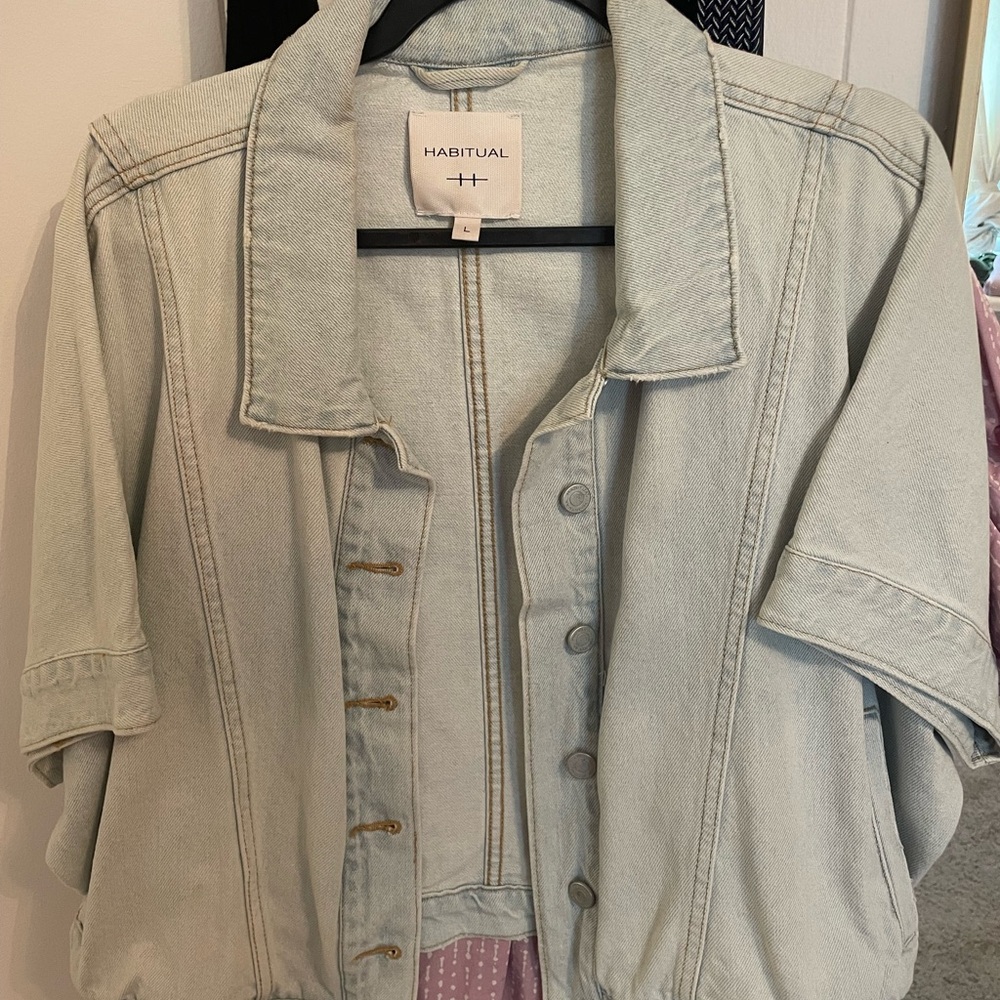 Habitual Blue Jean Jacket with Relaxed Fit